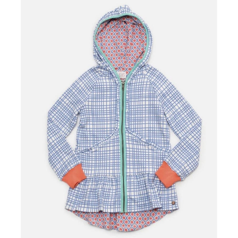 Matilda Jane 435‎ Sz 16 Girls The Adventure Begins Full Zip Jacket Hoodie Peplum